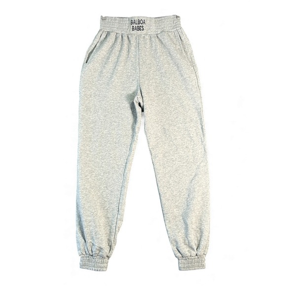 Balboa Babes Pants - Balboa Babes Women's Grey Sweatpants Joggers Size L